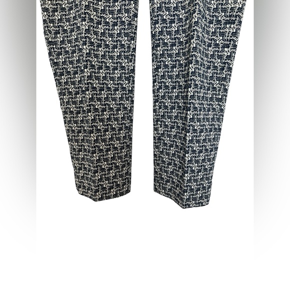 🆕 💙NWOT BANANA REPUBLIC “Avery” Art Deco Bi-Stretch Ankle Pant Navy Combo | 8 - Picture 5 of 14